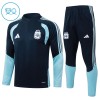 Argentina Trænings Sweatshirt 2026-27 Kvart-Zip Flåde TIL Børn